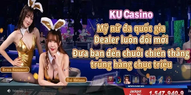 Sảnh casino KU vô vàn trò chơi dễ kiếm tiền